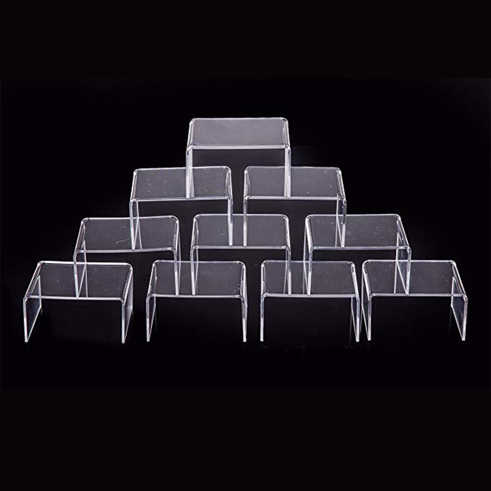 Display Risers Set - 디스플레이 라이저 스태커블 수납함 투명 컨테이너