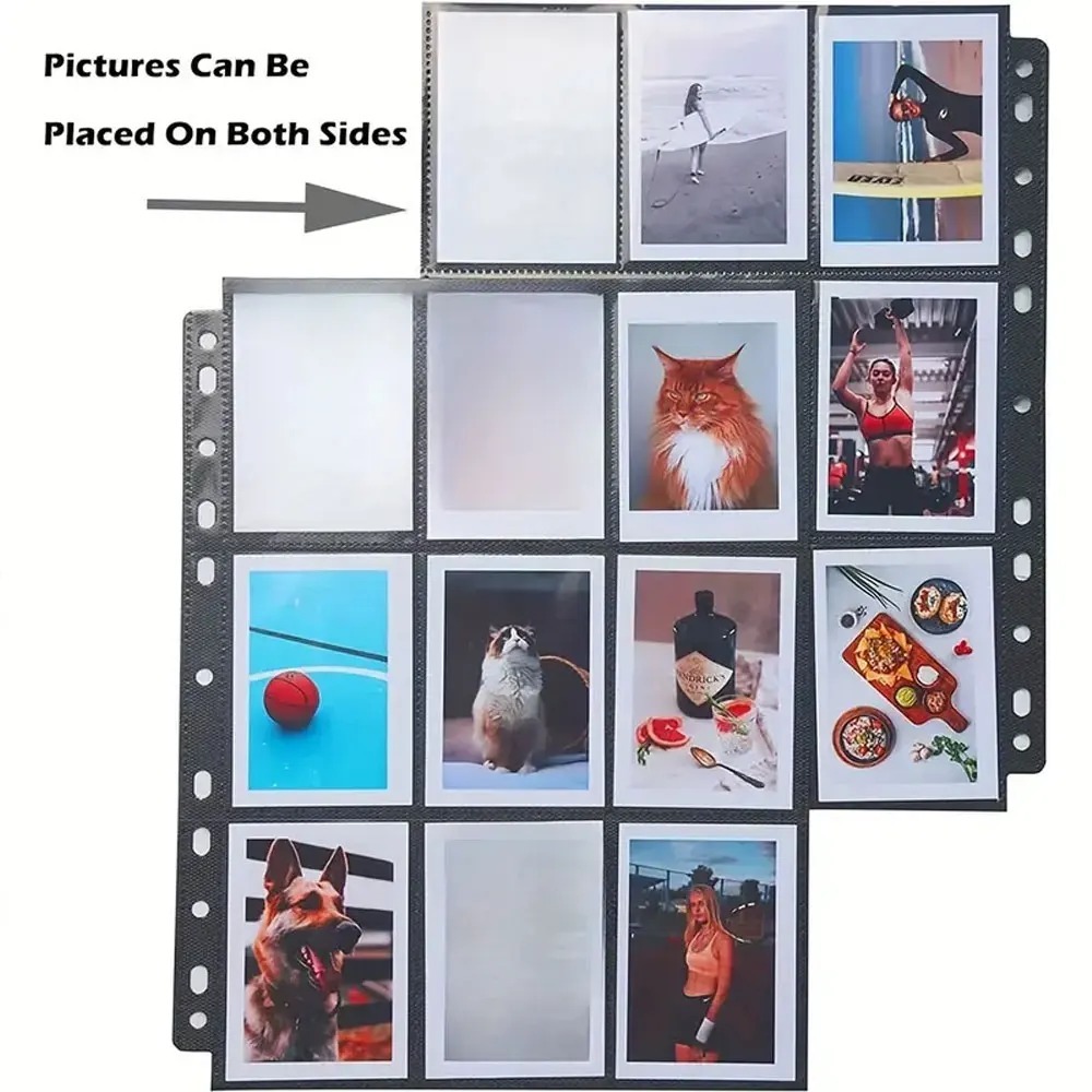 Trading Card Binder - 검은색 9칸 A4 크기 트레이딩 카드